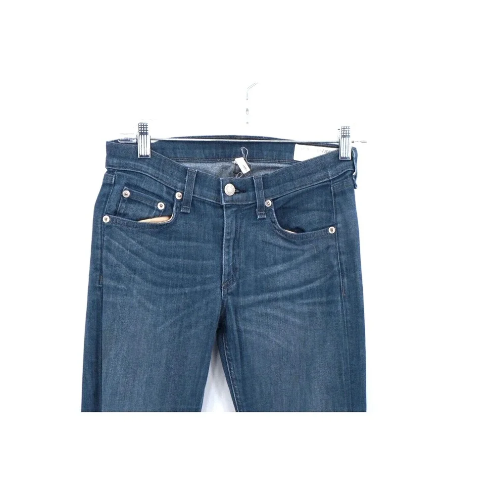 Rag‎ & Bone Women Jeans Sz 27 Blue Skinny Casual Pockets Zipper